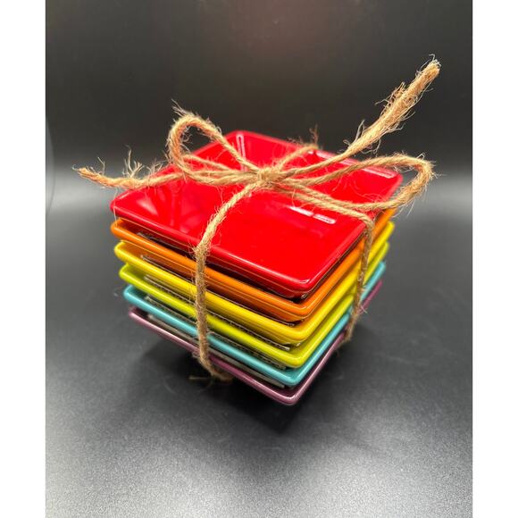 Fitz and Floyd Color Collection, Tasting Dishes, Multi-Color, Set of 6, New - Picture 1 of 5